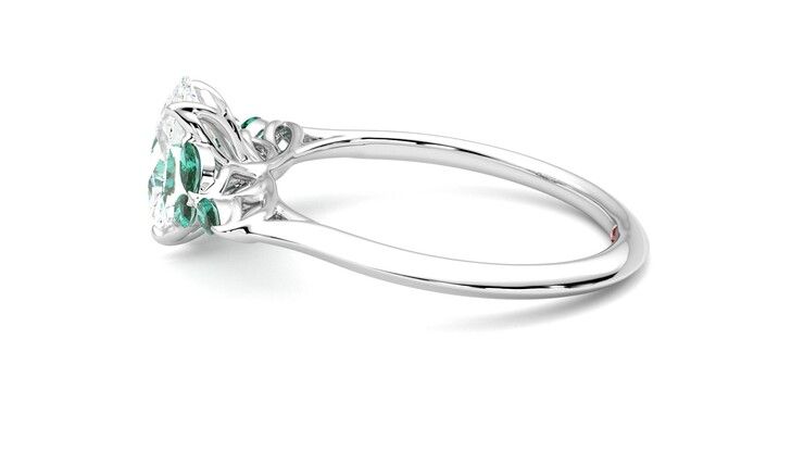 Taylor & Hart Tamora Oval Engagement Ring 360 degree image 20