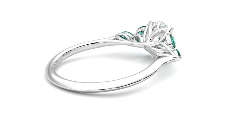 Taylor & Hart Tamora Round Engagement Ring 360 degree image 12