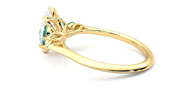 Taylor & Hart Tamora Marquise Engagement Ring 360 degree image 19