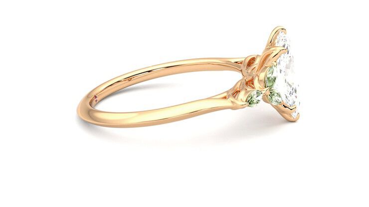Taylor & Hart Tamora Marquise Engagement Ring 360 degree image 9