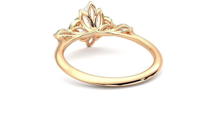 Taylor & Hart Tamora Marquise Engagement Ring 360 degree image 16