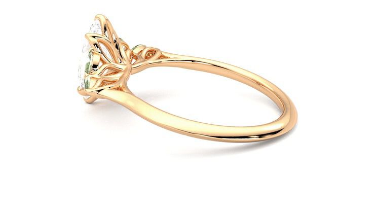 Taylor & Hart Tamora Marquise Engagement Ring 360 degree image 19