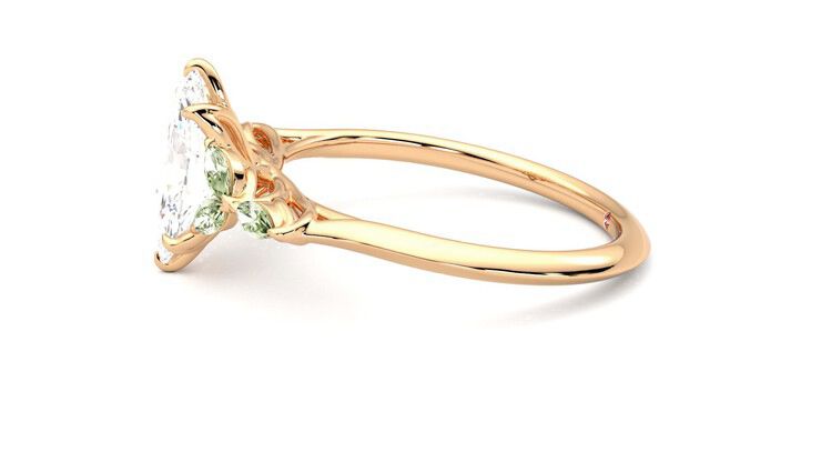 Taylor & Hart Tamora Marquise Engagement Ring 360 degree image 21