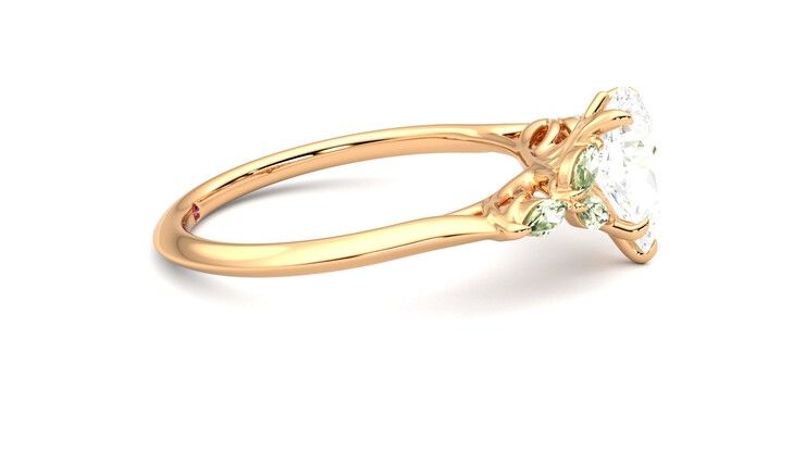 Taylor & Hart Tamora Pear Engagement Ring 360 degree image 9