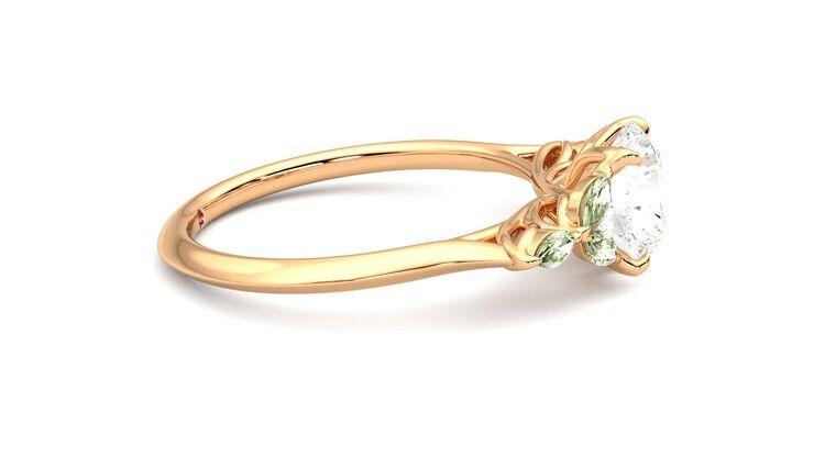 Taylor & Hart Tamora Round Engagement Ring 360 degree image 9