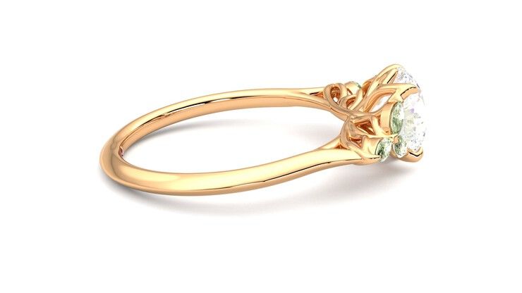 Taylor & Hart Tamora Round Engagement Ring 360 degree image 10
