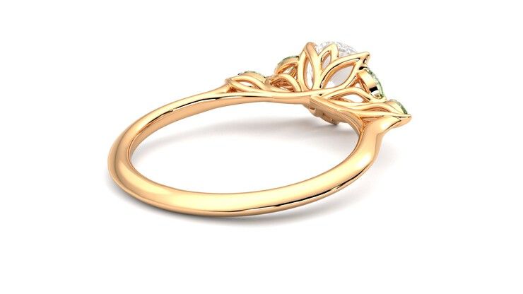 Taylor & Hart Tamora Round Engagement Ring 360 degree image 13