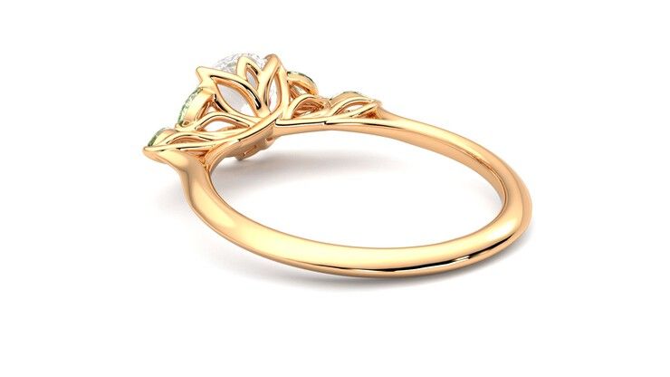 Taylor & Hart Tamora Round Engagement Ring 360 degree image 17