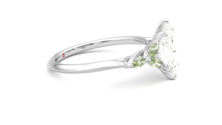 Taylor & Hart Tamora Marquise Engagement Ring 360 degree image 8