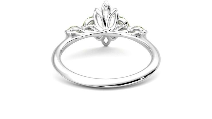Taylor & Hart Tamora Marquise Engagement Ring 360 degree image 15