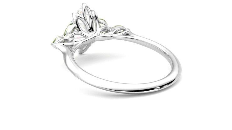 Taylor & Hart Tamora Marquise Engagement Ring 360 degree image 17