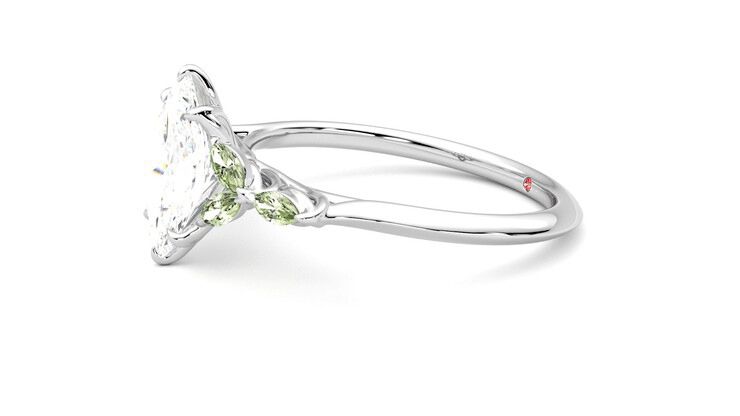 Taylor & Hart Tamora Marquise Engagement Ring 360 degree image 22