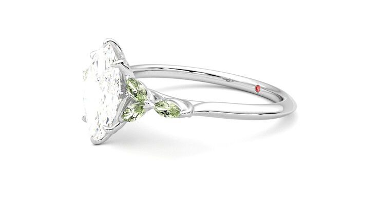 Taylor & Hart Tamora Marquise Engagement Ring 360 degree image 23