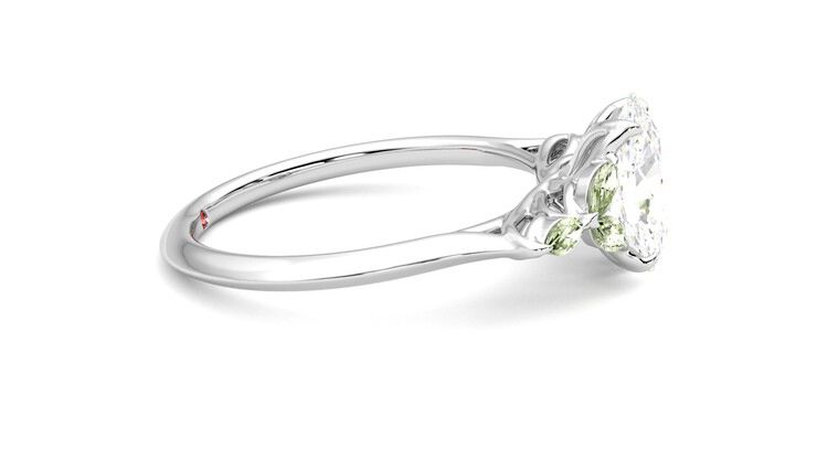 Taylor & Hart Tamora Oval Engagement Ring 360 degree image 9