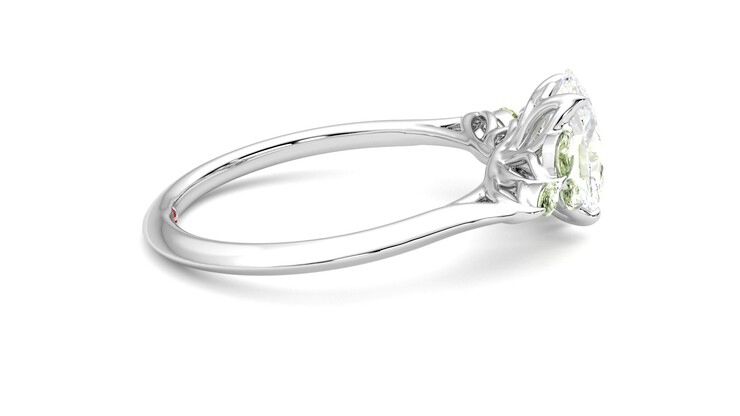 Taylor & Hart Tamora Oval Engagement Ring 360 degree image 10