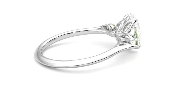 Taylor & Hart Tamora Oval Engagement Ring 360 degree image 11