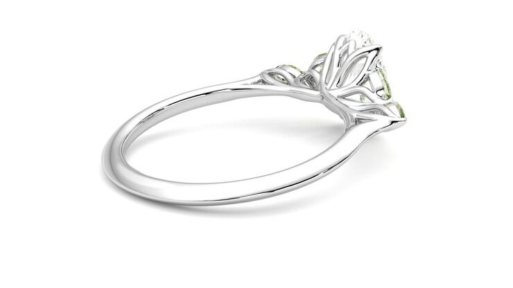 Taylor & Hart Tamora Oval Engagement Ring 360 degree image 12