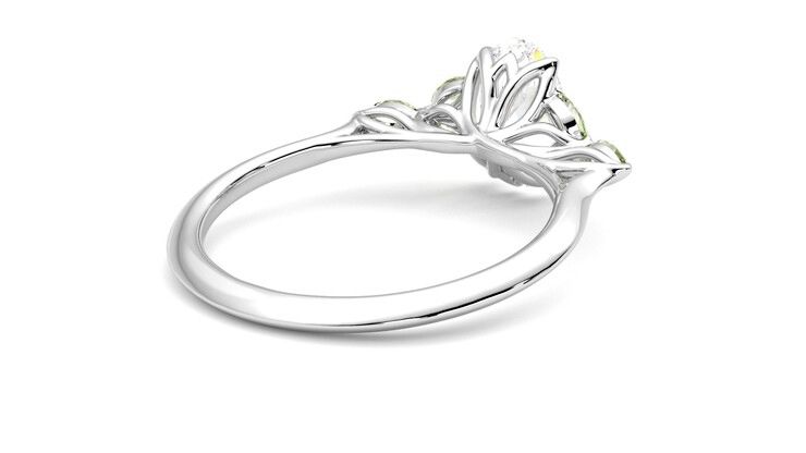 Taylor & Hart Tamora Oval Engagement Ring 360 degree image 13