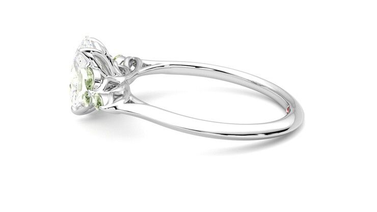 Taylor & Hart Tamora Oval Engagement Ring 360 degree image 20