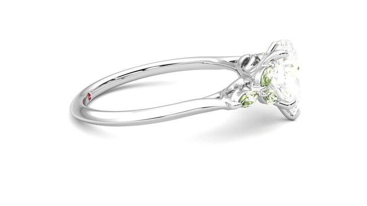 Taylor & Hart Tamora Pear Engagement Ring 360 degree image 9