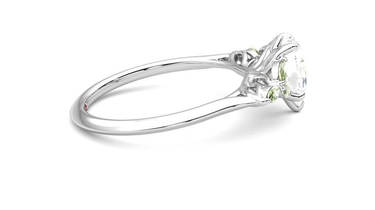 Taylor & Hart Tamora Pear Engagement Ring 360 degree image 10