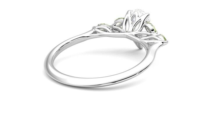 Taylor & Hart Tamora Pear Engagement Ring 360 degree image 13