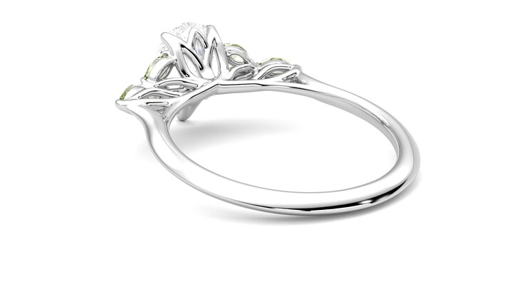 Taylor & Hart Tamora Pear Engagement Ring 360 degree image 17