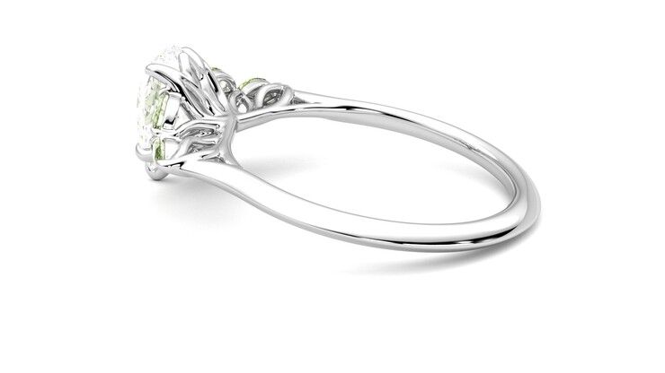 Taylor & Hart Tamora Pear Engagement Ring 360 degree image 19