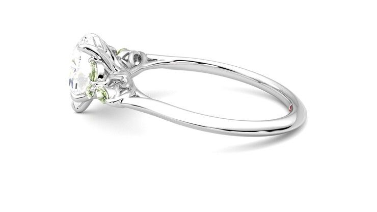 Taylor & Hart Tamora Pear Engagement Ring 360 degree image 20