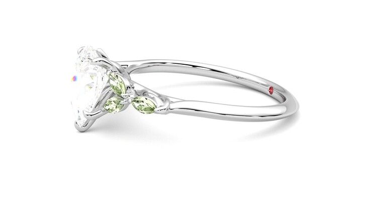 Taylor & Hart Tamora Pear Engagement Ring 360 degree image 22