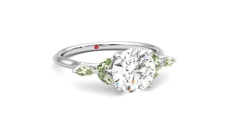 Taylor & Hart Tamora Round Engagement Ring 360 degree image 4