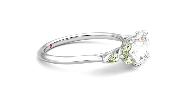 Taylor & Hart Tamora Round Engagement Ring 360 degree image 8