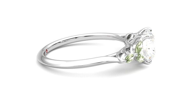 Taylor & Hart Tamora Round Engagement Ring 360 degree image 9