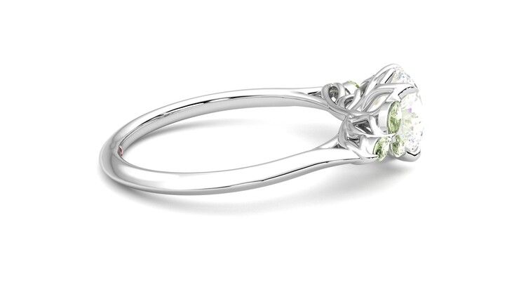 Taylor & Hart Tamora Round Engagement Ring 360 degree image 10