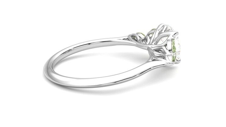 Taylor & Hart Tamora Round Engagement Ring 360 degree image 11