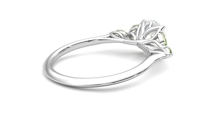 Taylor & Hart Tamora Round Engagement Ring 360 degree image 12