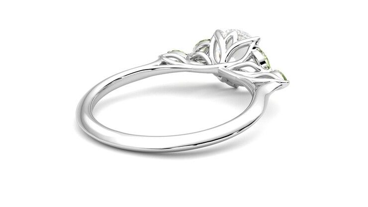 Taylor & Hart Tamora Round Engagement Ring 360 degree image 13