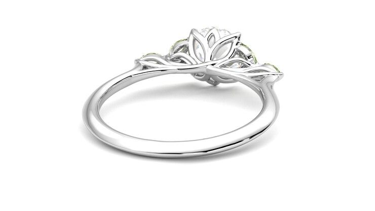 Taylor & Hart Tamora Round Engagement Ring 360 degree image 14