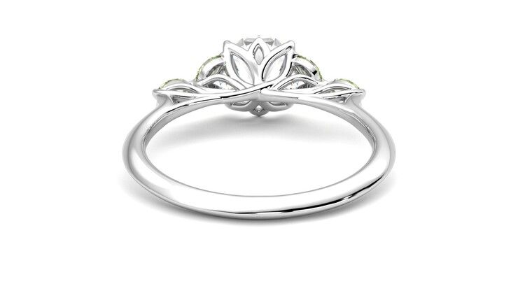 Taylor & Hart Tamora Round Engagement Ring 360 degree image 15