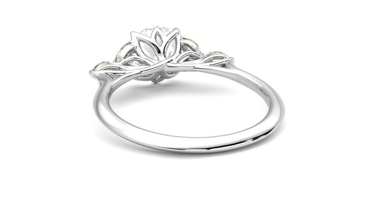 Taylor & Hart Tamora Round Engagement Ring 360 degree image 16