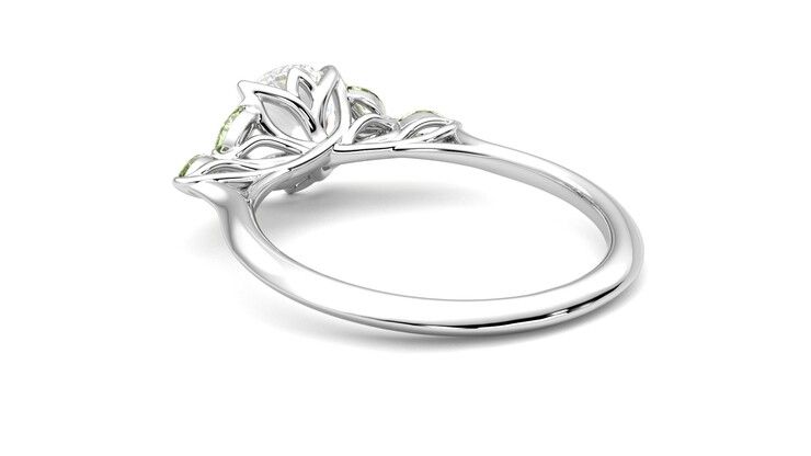 Taylor & Hart Tamora Round Engagement Ring 360 degree image 17