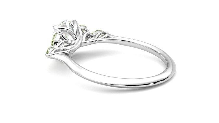 Taylor & Hart Tamora Round Engagement Ring 360 degree image 18