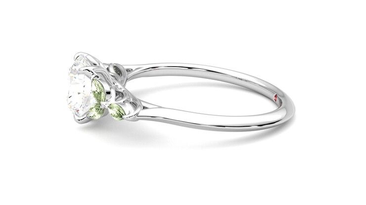 Taylor & Hart Tamora Round Engagement Ring 360 degree image 21