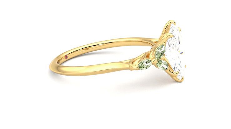Taylor & Hart Tamora Marquise Engagement Ring 360 degree image 8