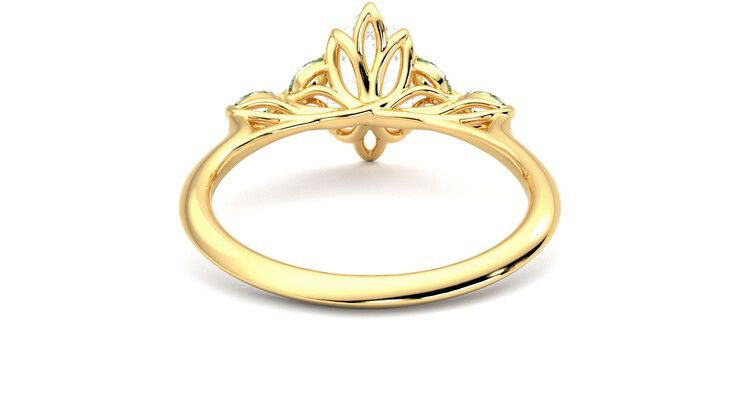 Taylor & Hart Tamora Marquise Engagement Ring 360 degree image 15