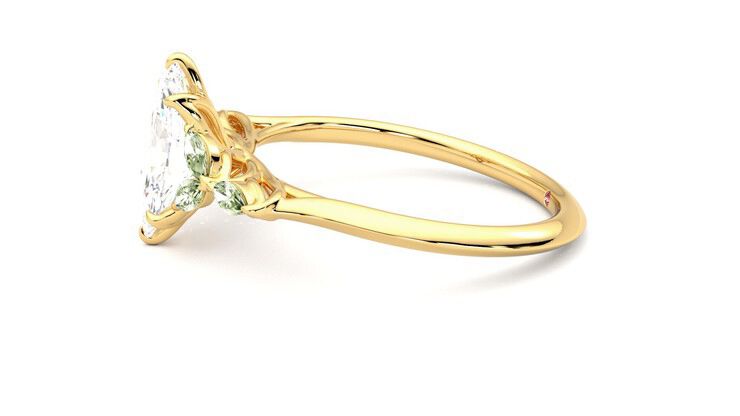 Taylor & Hart Tamora Marquise Engagement Ring 360 degree image 21