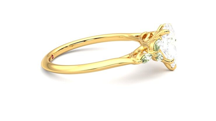 Taylor & Hart Tamora Pear Engagement Ring 360 degree image 9