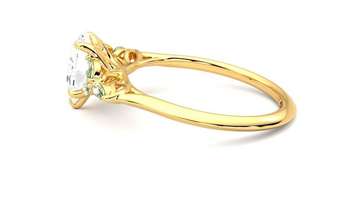 Taylor & Hart Tamora Pear Engagement Ring 360 degree image 20