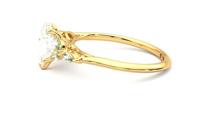 Taylor & Hart Tamora Pear Engagement Ring 360 degree image 21