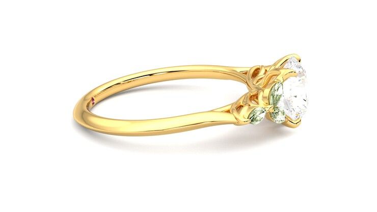 Taylor & Hart Tamora Round Engagement Ring 360 degree image 9